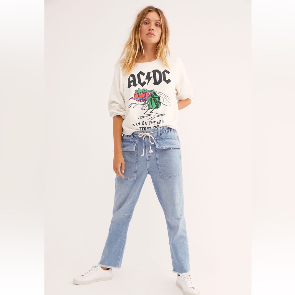 Free People City Slouch Tapered Jeans